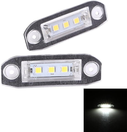 ya 13 9.15 baidi 2pcs rear LED license plate white light for Volvo V70 CX70 S60 S80 XC90