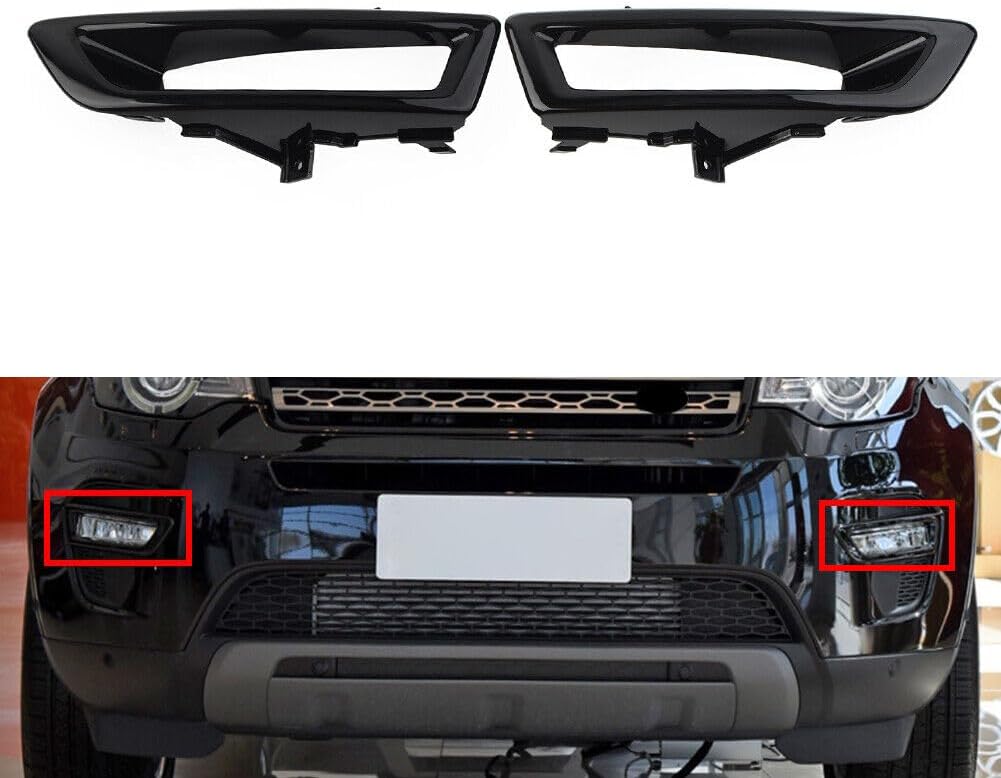 ya 4 8.8 Front Fog Light Lamp Black Cover Trim for Land Rover Discovery Sport 2015-19 16