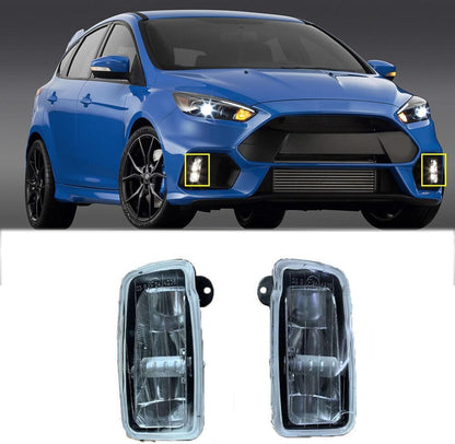 ya 10 9.16 zhengce One pair of front bumper fog lights daytime driving lights for Ford Focus R