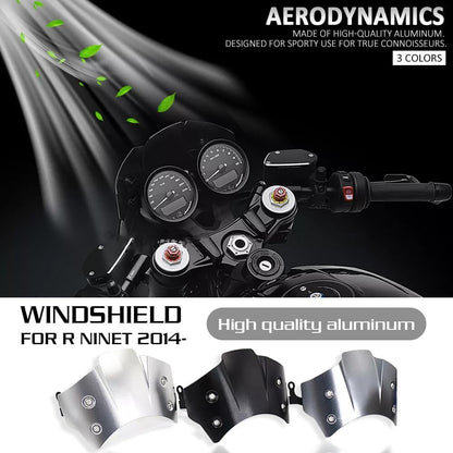 ya 2 8.15 Headlight Fairing Windshield Windscreen Wind Deflector for BMW R NineT R9T 14-23