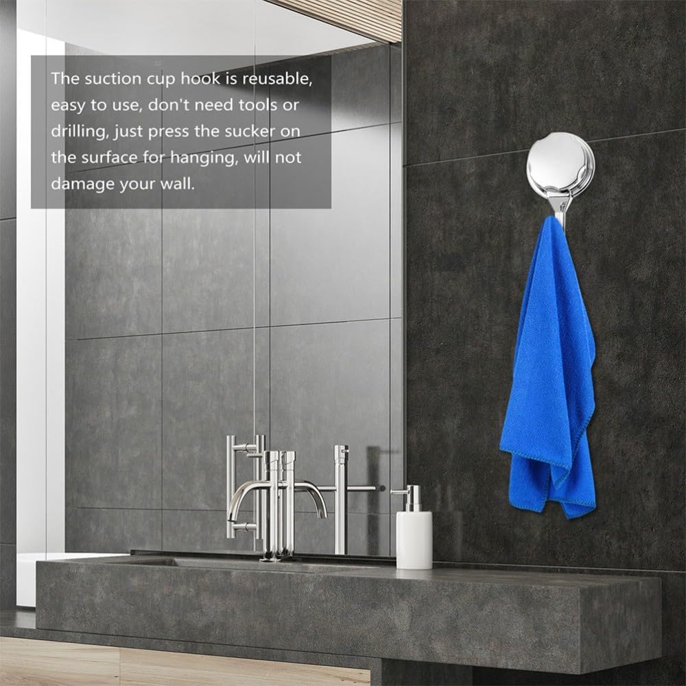 ya 26 10.21 baidi 2 Pack Suction Cup Hook Plastic Hooks Shower Accessories for Bathroom Washb