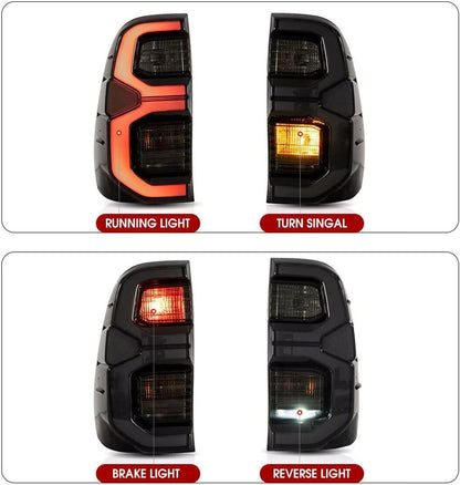 ya 14 9.20 zhengce 1Pair LED Rear Tail Light with Turn Signal Assy for Toyota Hilux Revo 2015-1