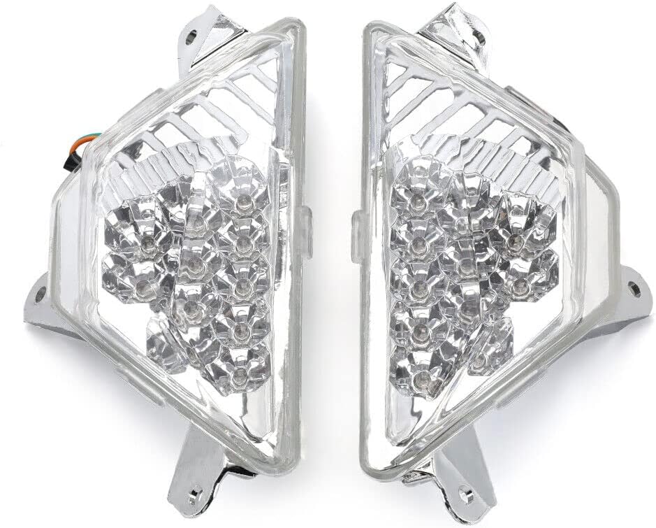 ya 4 8.14 Front LED Turn Signals Lights for Kawasaki NINJA 250 300 400 650 1000 Ninja ZX6R
