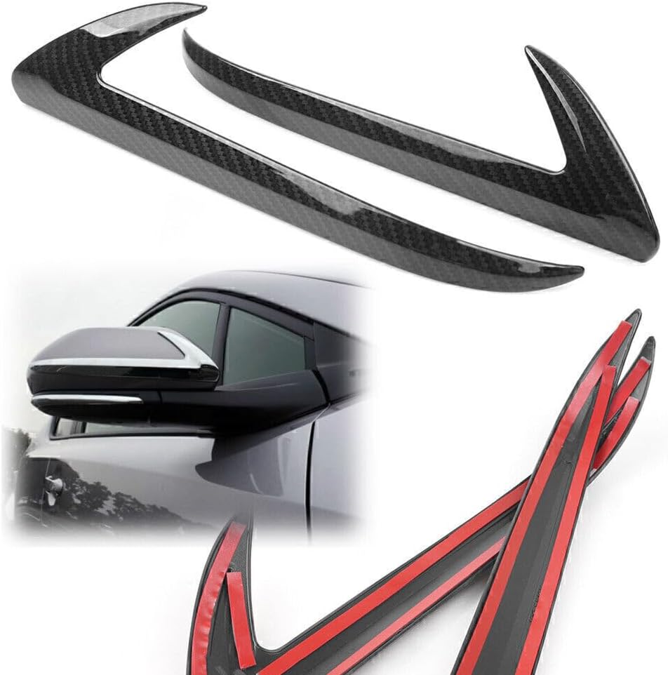 ya 4 8.14 for Toyota C-HR 2016-18 Carbon Rear View Side Wing Mirror Base Cover Trim Strip