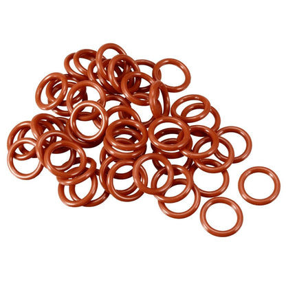 ya 13 9.15 baidi Silicone O-Ring 13mmx9mmx2mm VMQ Seal Rings Sealing Gasket Red 50Pc