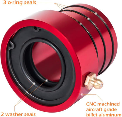 ya 4 8.8.2 2Pcs Red MG21103 Front Axle Tube Seal Kit for Jeep for Wrangler JK TJ XJ YJ ZJ MJ