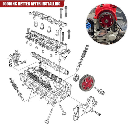 ya 12 10.8 baidi Adjustable Cam Gear for Honda D-Series Engines D15B7 D16A6 D16Z6 D15 D16 SOHC