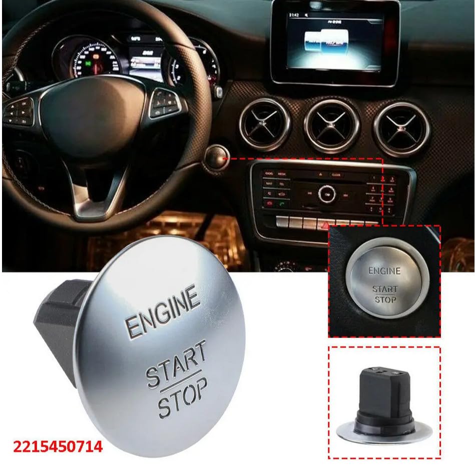 ya 14 9.20 zhengce Car Engine Start Stop Button Switch Fit for Mercedes-Benz C-Class W204 2007-2014-1