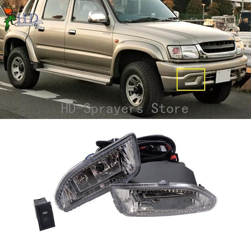 ya 2 8.15 1 set of front fog lights+wiring harness and switch suitable for Toyota Hilux from 2002 to 2005