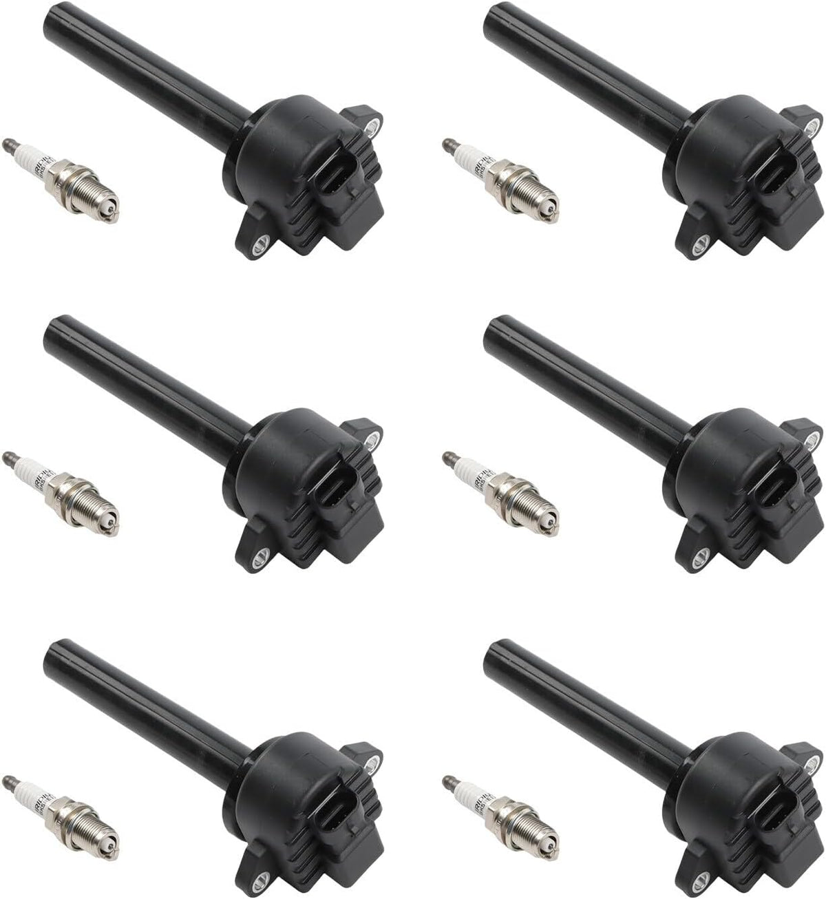 ya 9 10.24 6PCS For 2000-2002 for Isuzu Trooper 3.5L V6 Ignition Coil & Spark Plug UF252