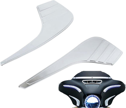 ya 11 9.14 zhengce Chrome Motorcycle Tri-Line Fairing Accents Fit for Harley Electra Glide Tri