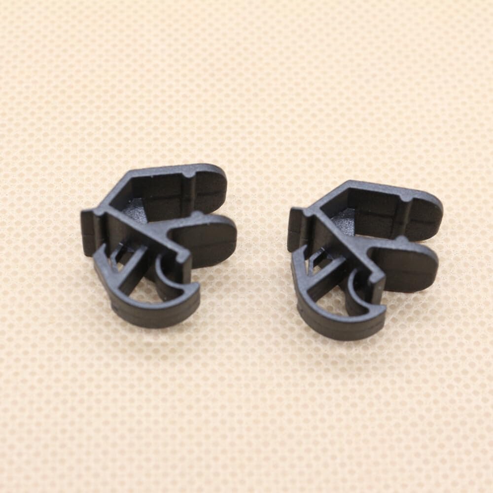ya 10 9.16 baidi 10 Pieces Hooded Latch Clips W700534-S300 Z-Shaped Fastener Bracket Plastic for Ford Focus