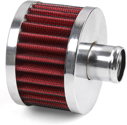 ya 13 9.15 baidi Red Extra Flow 1 to 1-1/4 Push In Valve Cover Baffle Breather Vent Filter Kit