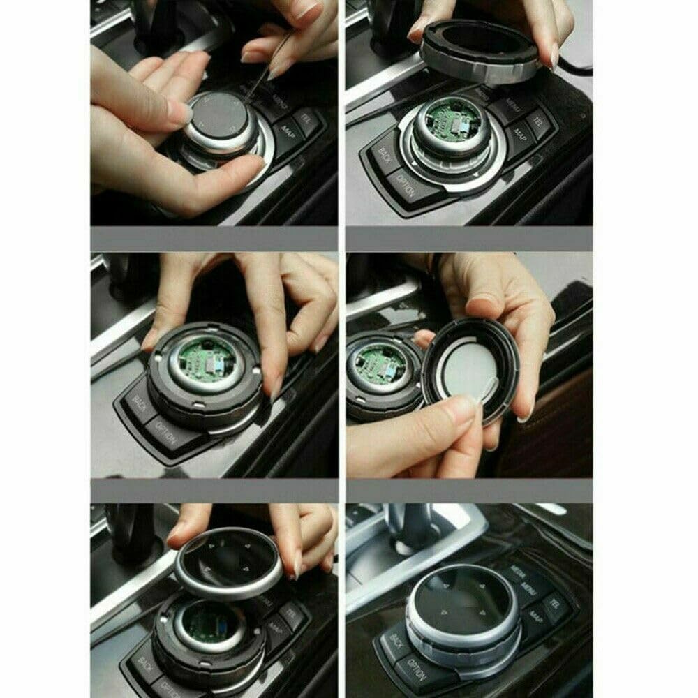 ya 9 10.24 for BMW F10 F20 F30 Car Big ABS Multimedia Knob Cover iDRIVE Button Replace