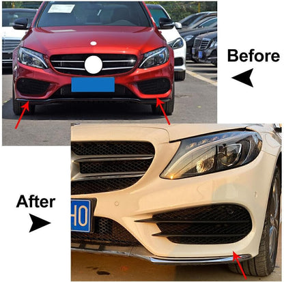 ya 2 8.15 Front Bumper Fog Lamp Grille Fit for Mercedes-Benz C Class W205 C180 C200 C260 15-18