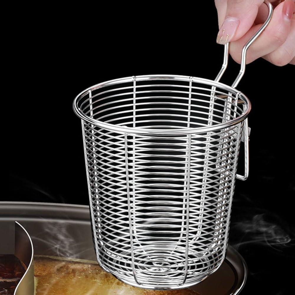 ya 14 9.20 baidi 2 Pack Stainless Steel Colander Ramen Noodle Strainer Replacement Food-1