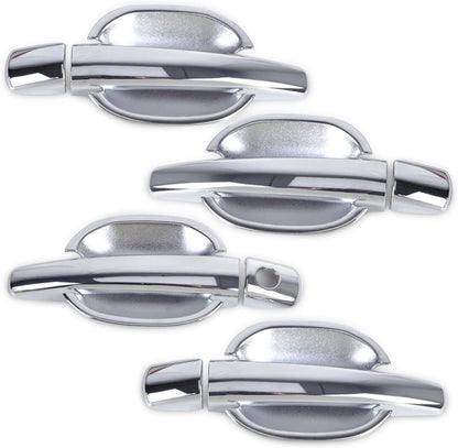 ya 2 8.15 Chrome Door Handle Cover Decoration + Bowl Cup Suitable for Peugeot 207 308 for Citroen C4 C6