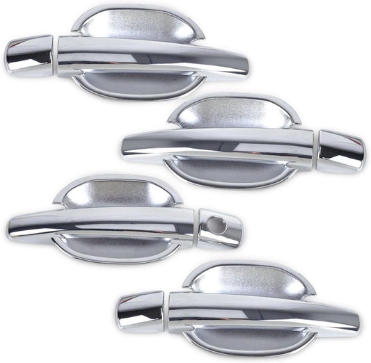 ya 2 8.15 Chrome Door Handle Cover Decoration + Bowl Cup Suitable for Peugeot 207 308 for Citroen C4 C6