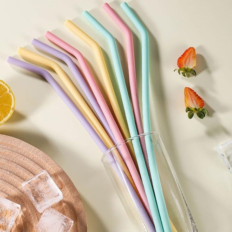 ya 14 9.20 baidi Eco Friendly Silicone Straws Re ble Silicone Drinking Straws Kitchen Suppl-wq-1