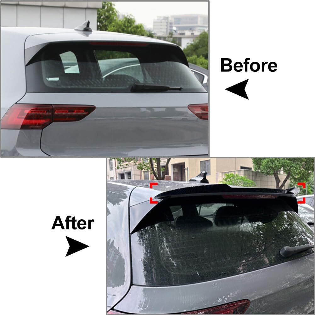 ya 6 8.14 Rear Roof Spoiler Wing for VW for Golf 8 MK8 R GTD 2020-2022