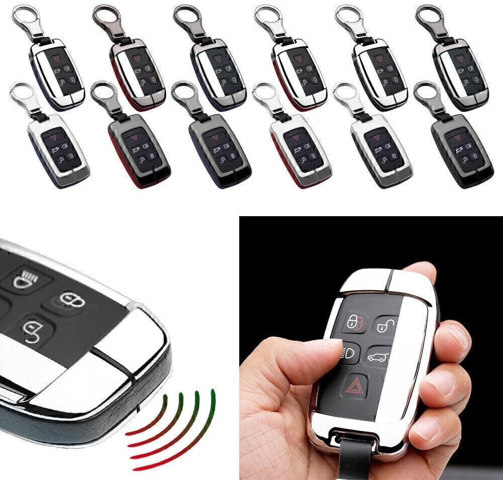 ya 5 8.24 baidi for Land Rover Discovery for Range for Rover/for Jaguar Leather Key Fob Case Cover Shell