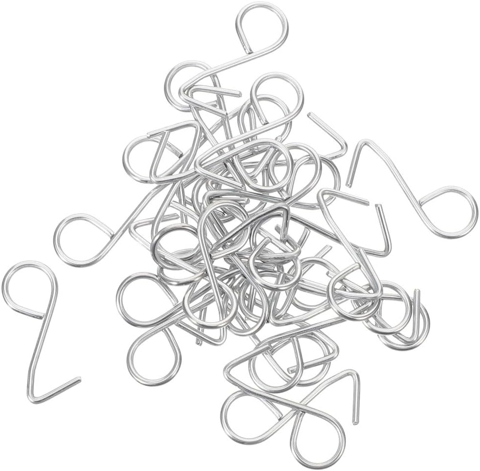 ya 26 10.21 baidi 100 Pcs Metal Hook Car Backseat Hooks for Headrest Automotive Cover Fixing