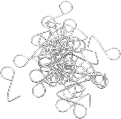 ya 26 10.21 baidi 100 Pcs Metal Hook Car Backseat Hooks for Headrest Automotive Cover Fixing