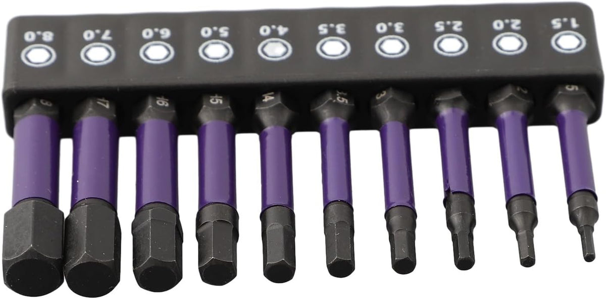 ya 26 10.21 baidi Reliable Magnetic Screwdriver Bit Set 10 Pc H1 5H6 Suitable for Impact Drilling