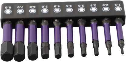 ya 26 10.21 baidi Reliable Magnetic Screwdriver Bit Set 10 Pc H1 5H6 Suitable for Impact Drilling
