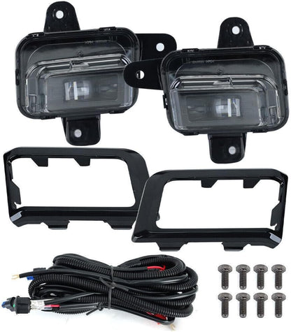 ya 9 10.24 LED Fog Light For 2022-2024 for GMC for Sierra 1500 Front Driving Lamp W/Cover Wire 1set