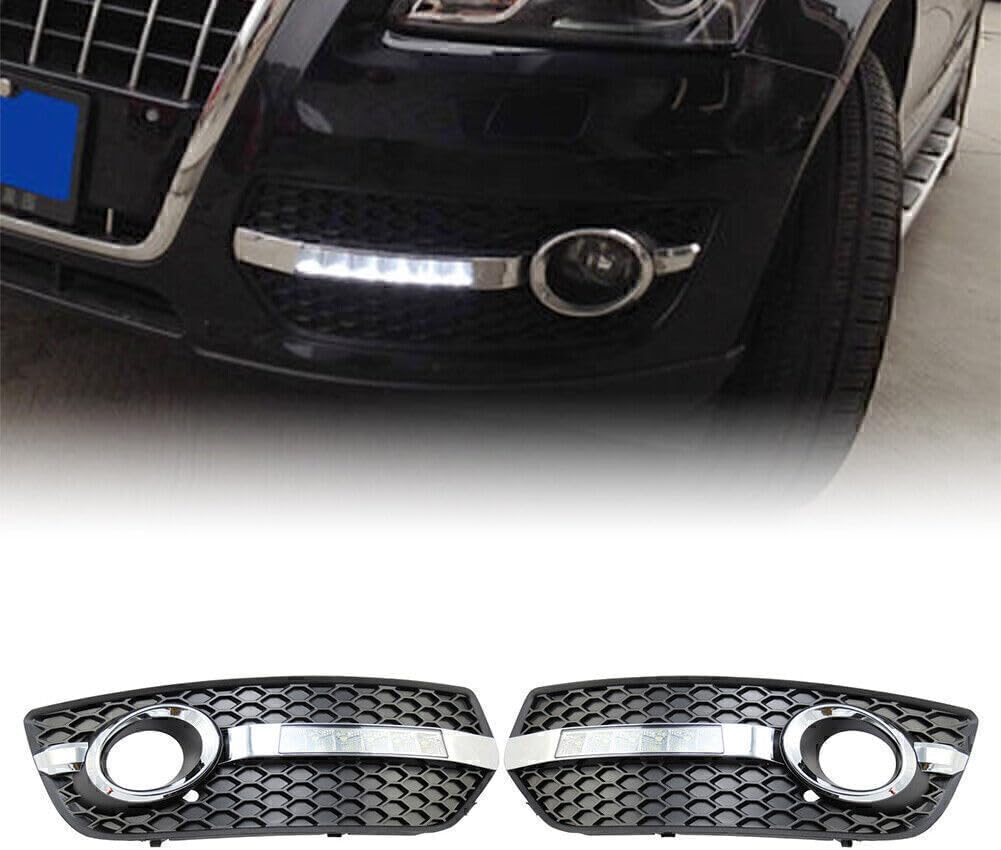 ya 4 8.8 2X White LED Daytime Running Lights DRL Fit for Audi Q5 2009-2012 2011 2010 ABS