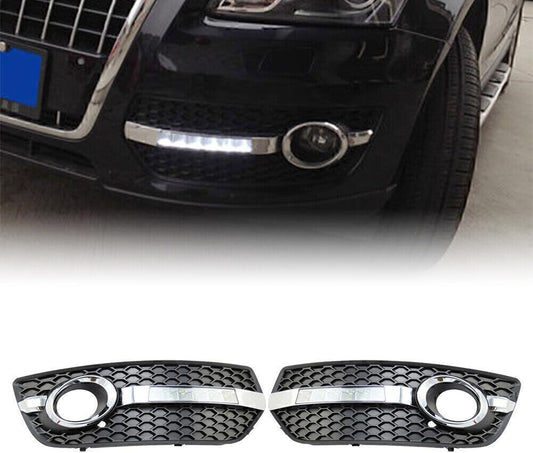 ya 4 8.8 2X White LED Daytime Running Lights DRL Fit for Audi Q5 2009-2012 2011 2010 ABS