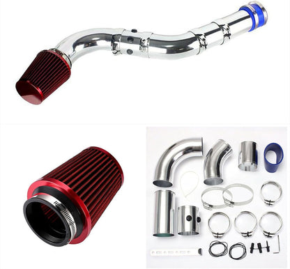 ya 5 8.24 baidi Red Aluminum 3 Inch Automotive Cold Air Intake Filter Induction Tube Power Flow Hose Kit