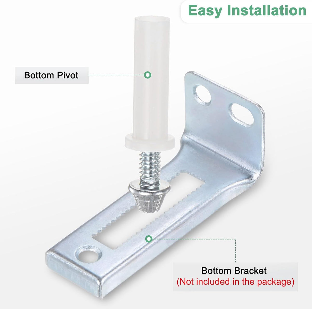 ya 26 10.21 baidi 4-Pack Folding Door Bottom Pivot, 1.97Inch/50mm Length Folding Door Repair Kit