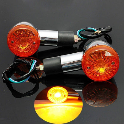 ya 4 8.14 Paar Motorcycle Turn Signal Flashing Light Black Amber for Yamaha for Kawasaki for Honda 