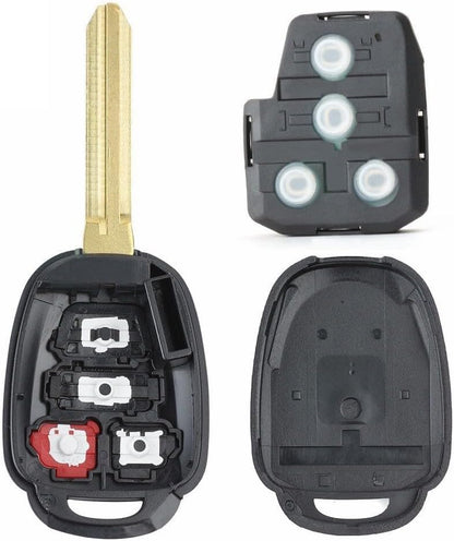 ya 9 10.24 2-Piece Keyless Remote Keychain - H Chip for 2014 2015 and 2016 for Toyota for Camry and for Corolla