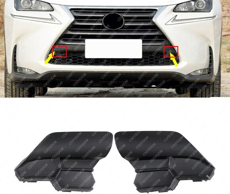 ya 6 8.24 baidi Front Bumper Hole Cover Eye Cap 2 Pieces for Lexus NX200t/300h 2015-2017