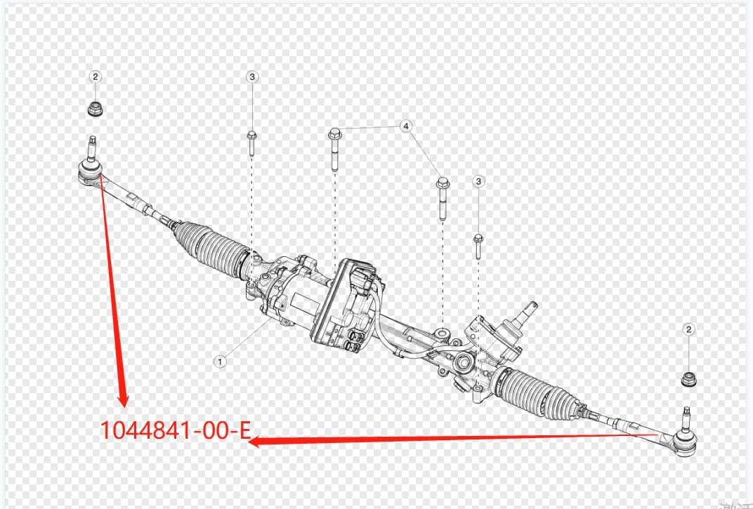 ya 5 8.10 2X Steering Outer Tie Rod End Kits 1044841-00-E for Tesla Model 3 Y 1044841-00-E