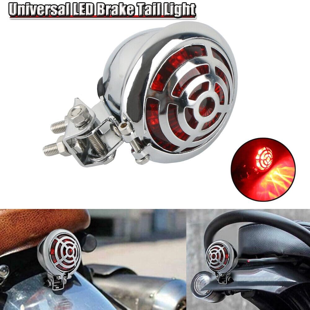 ya 4 8.14 Motorcycle Tail Light Rear Brake Stop Light Suitable for Harley Chopper Bobber Cafe Racer