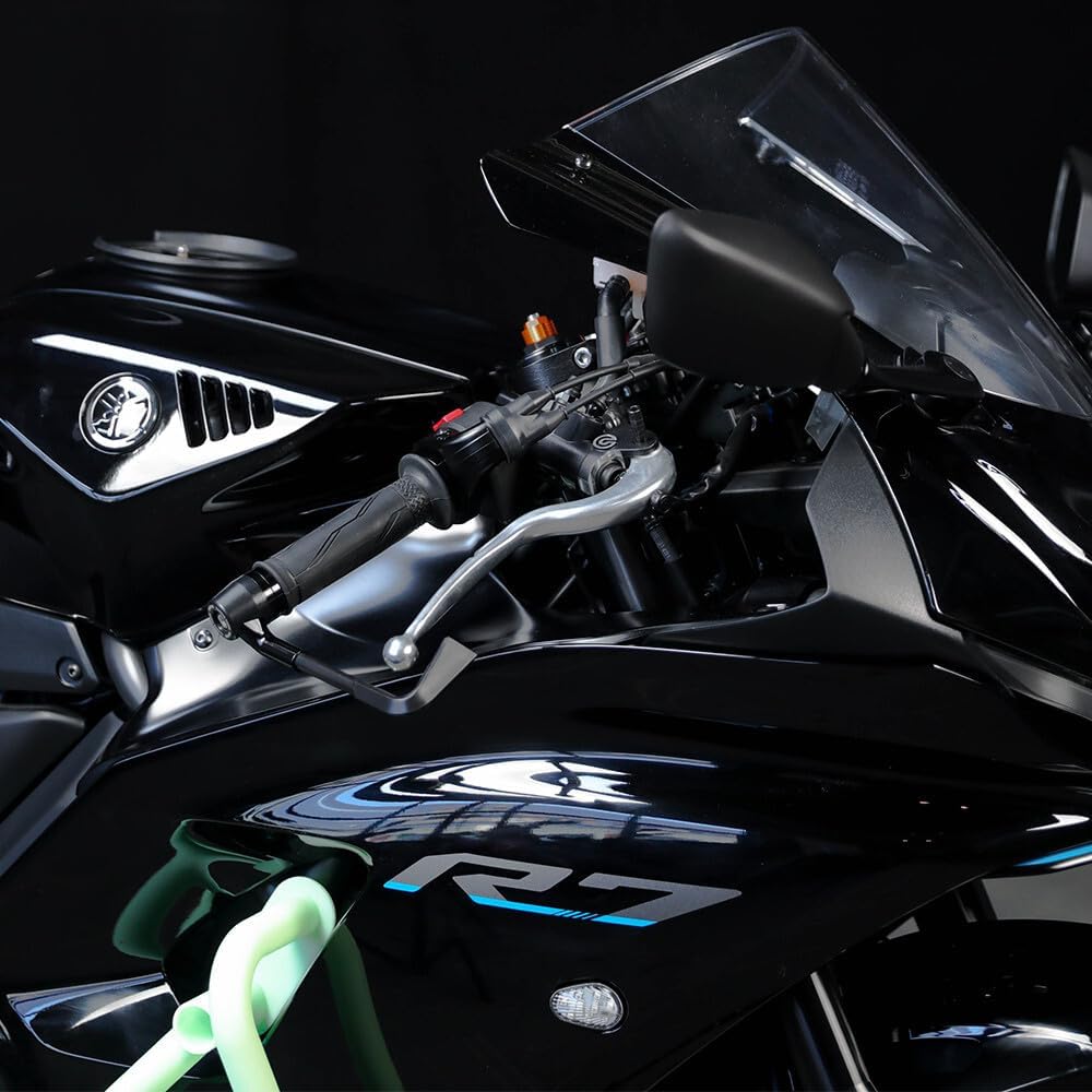 ya 4 8.14 Adjustable Extendable Folding Brake Clutch Lever Kit for Yamaha YZF R7 2021-2024