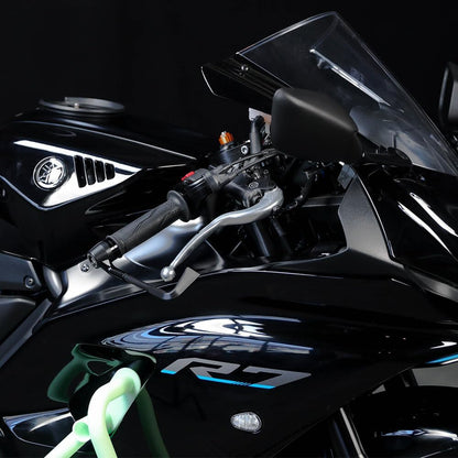 ya 4 8.14 Adjustable Extendable Folding Brake Clutch Lever Kit for Yamaha YZF R7 2021-2024