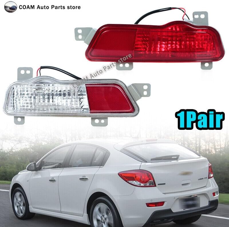 ya 4 8.24 baidi Pair of Reflector Tail Brake Lights for Chevrolet for Cruze Hatchback 2009-2016 