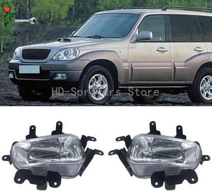 ya 2 8.15 1 pair of front bumper fog lights with bulbs suitable for 2001-2007 for Hyundai Terracan 2.4 2.9
