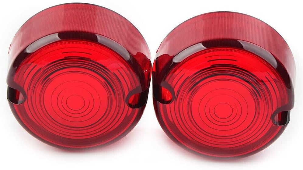 ya 4 8.8.2 Red Turn Signal Lens Cover for Harley Dyna FXD FXR Sportster XLH 883 1200 FXST