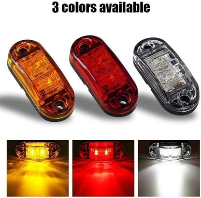 ya 4 8.14 10x LED Side Marker Rv Truck Trailer Van Clearance Lights 12-24v 