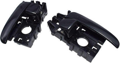 ya 4 8.8.2 Interior Front Left and Right Black Door Handle for Hyundai for Elantra 2001-2006 2X
