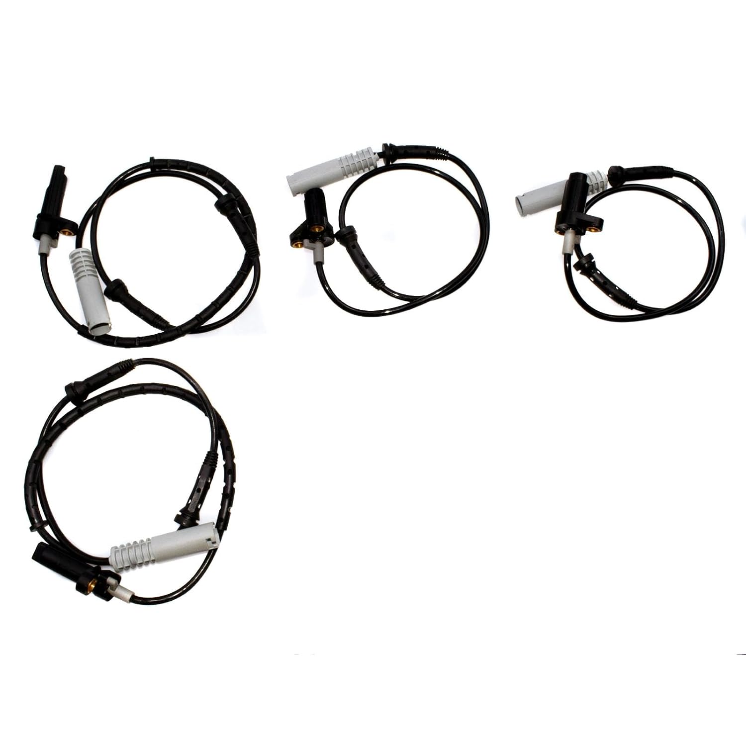 ya 2 8.15 34521182159 ABS Wheel Speed Sensor 4-Piece Set for BMW 528i 540i