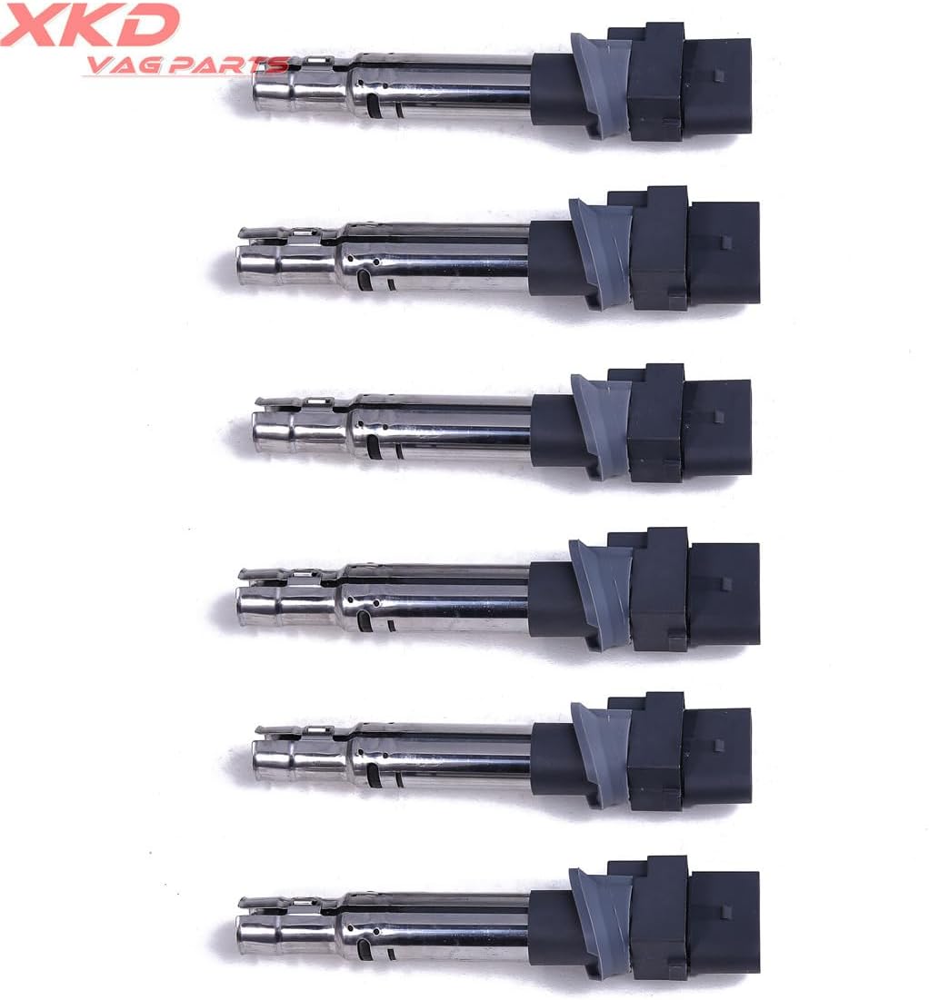 ya 9 10.24 6Pcs Ignition Coils Set for Audi A3 TT for VW for Golf R32 Touareg Eos T5 3.2L