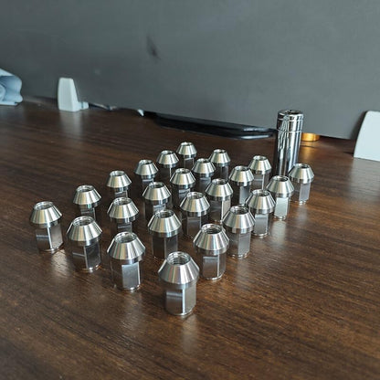 ya 28 10.13 zhengce 24 Pack M14x1.5 Lug Nuts Wheel Nuts Lug Nuts 19mm Hex 35mm High Stainless