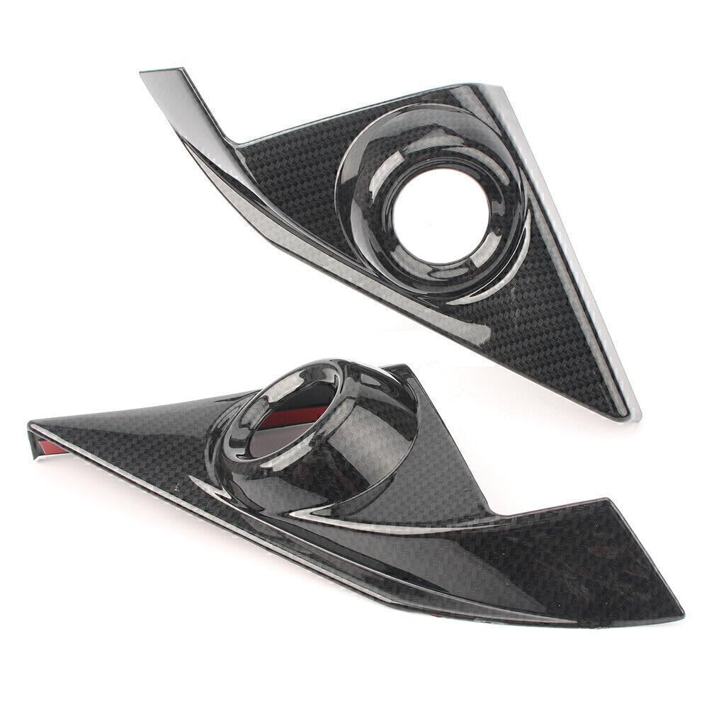 ya 9 10.24 for Honda for Civic 2016-2017 Carbon Style Door Speaker Cover A-Pillar Inte
